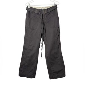 Vintage Old Navy Grey Cargo Y2K Braided Belt Pant 2